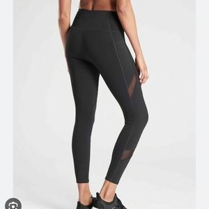 athleta 7/8 tight with mesh detail